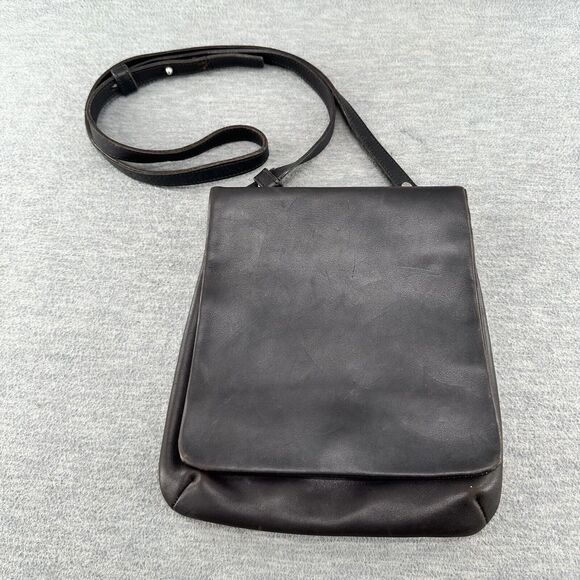 COACH - Vintage Black Leather Crossbody Shoulder Bag #9473 (PU4) - Picture 1 of 9